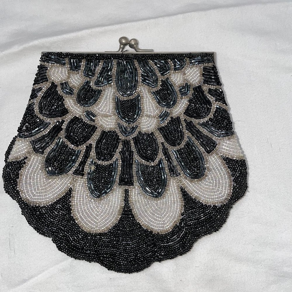 Intricately Beaded Clutch Purse